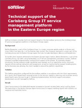 Technical support of the Carlsberg Group IT service management platform in the Eastern Europe region